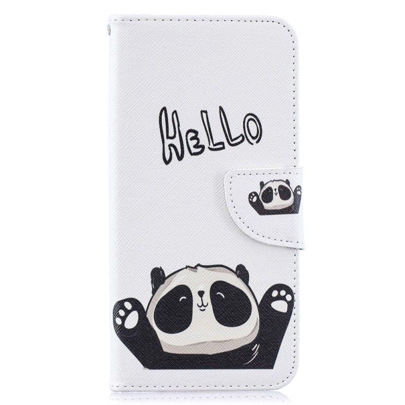 Lederhüllen Samsung Galaxy A50 Hallo Panda