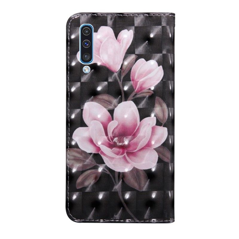 Lederhüllen Samsung Galaxy A50 Handyhülle Blüten Blühen
