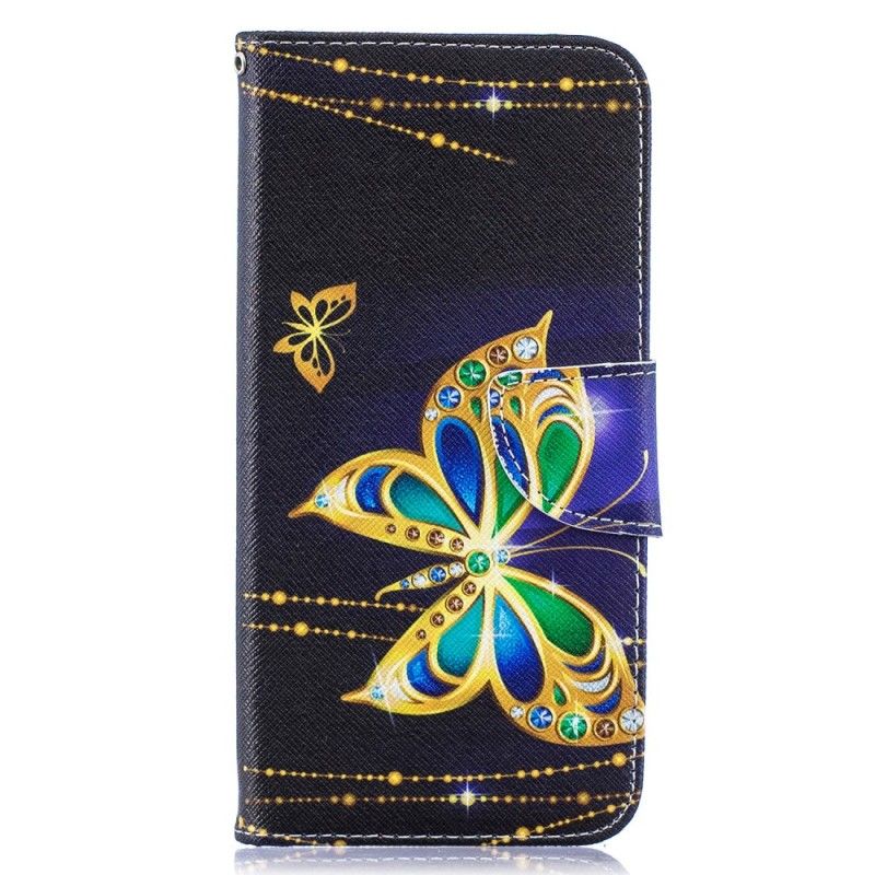 Lederhüllen Samsung Galaxy A50 Magischer Schmetterling