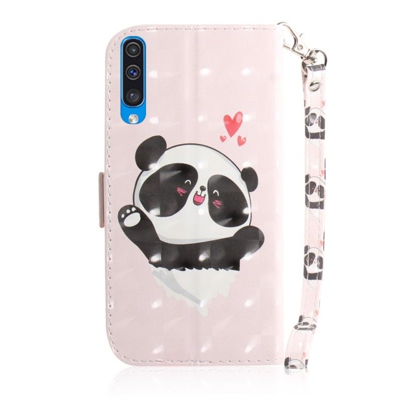 Lederhüllen Samsung Galaxy A50 Panda Liebe Mit Tanga