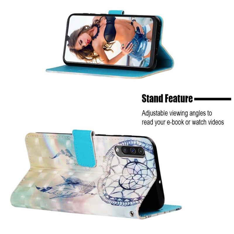 Lederhüllen Samsung Galaxy A50 Pastellfarbener Traumfänger
