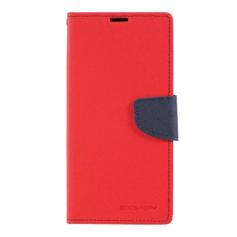 Lederhüllen Samsung Galaxy A50 Rot Zweifarbiges Quecksilber