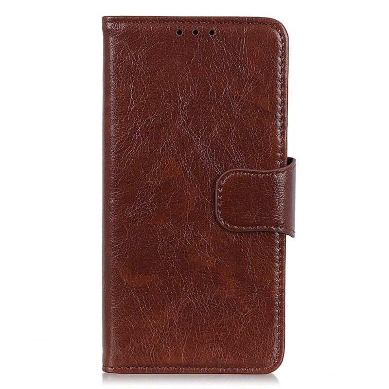 Flip Case Für Xiaomi Redmi Note 12 Pro Plus Gespaltenes Nappaleder