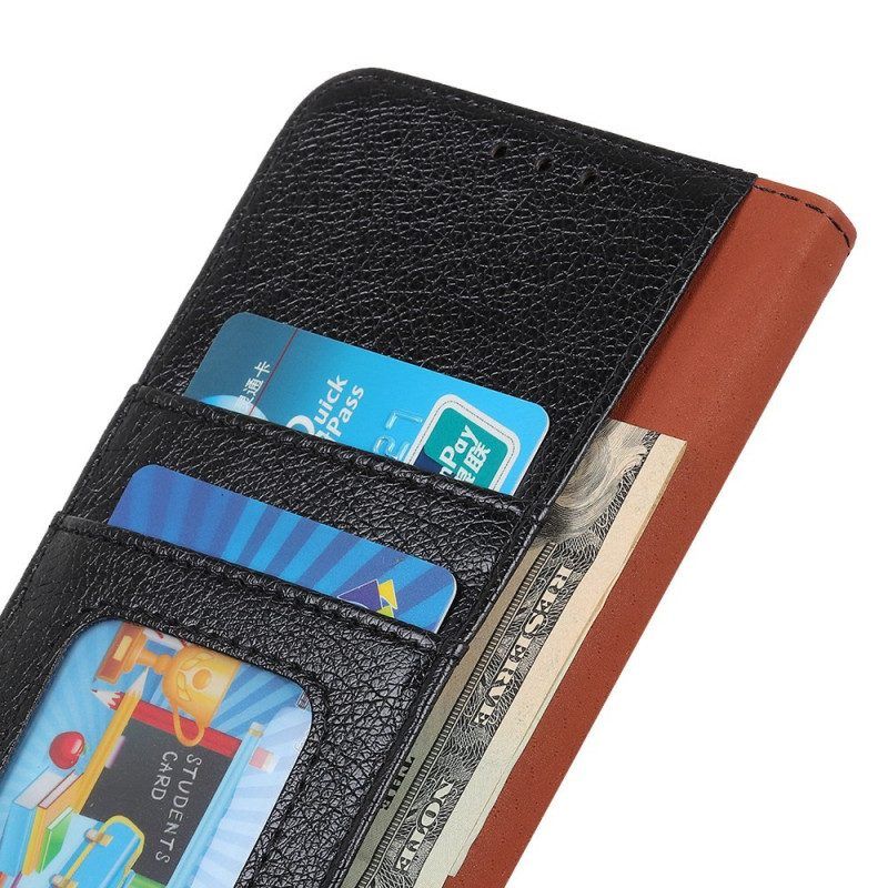 Flip Case Für Xiaomi Redmi Note 12 Pro Plus Gespaltenes Nappaleder