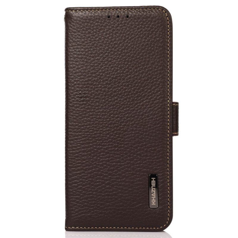 Flip Case Für Xiaomi Redmi Note 12 Pro Plus Lychee-leder Khazneh Rfid