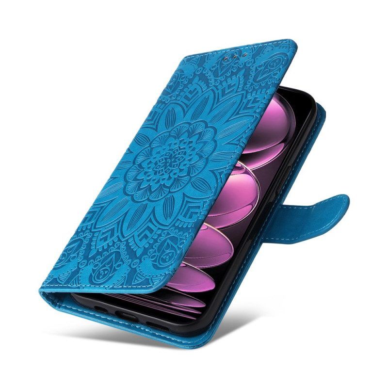 Flip Case Für Xiaomi Redmi Note 12 Pro Plus Mit Kordel Mandala-dekoration Mit Riemen