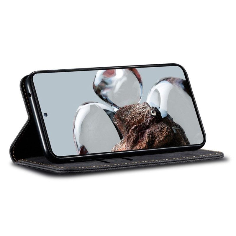 Schutzhülle Für Xiaomi Redmi Note 12 Pro Plus Flip Case Denim-stoff