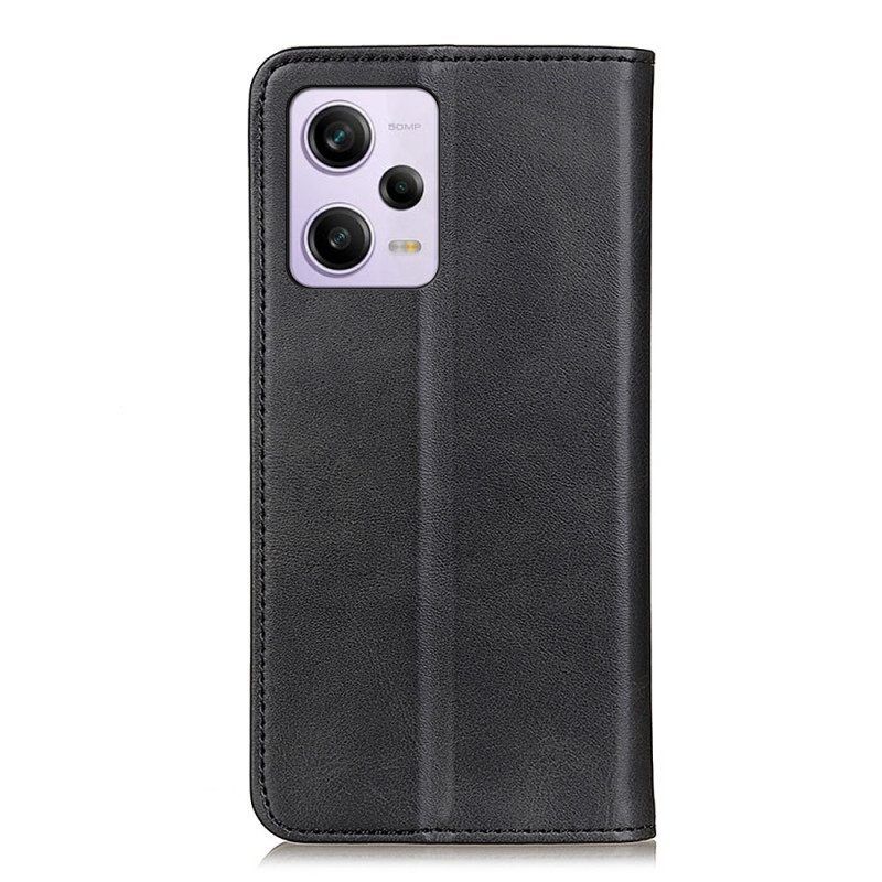 Schutzhülle Für Xiaomi Redmi Note 12 Pro Plus Flip Case Klassisches Spaltleder