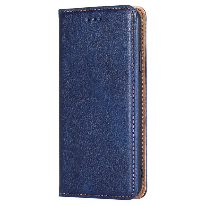 Schutzhülle Für Xiaomi Redmi Note 12 Pro Plus Flip Case Nähte Aus Kunstleder