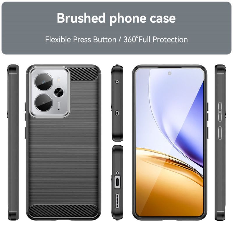 Hülle Für Realme 14t 5g Gebürstete Kohlefaser
