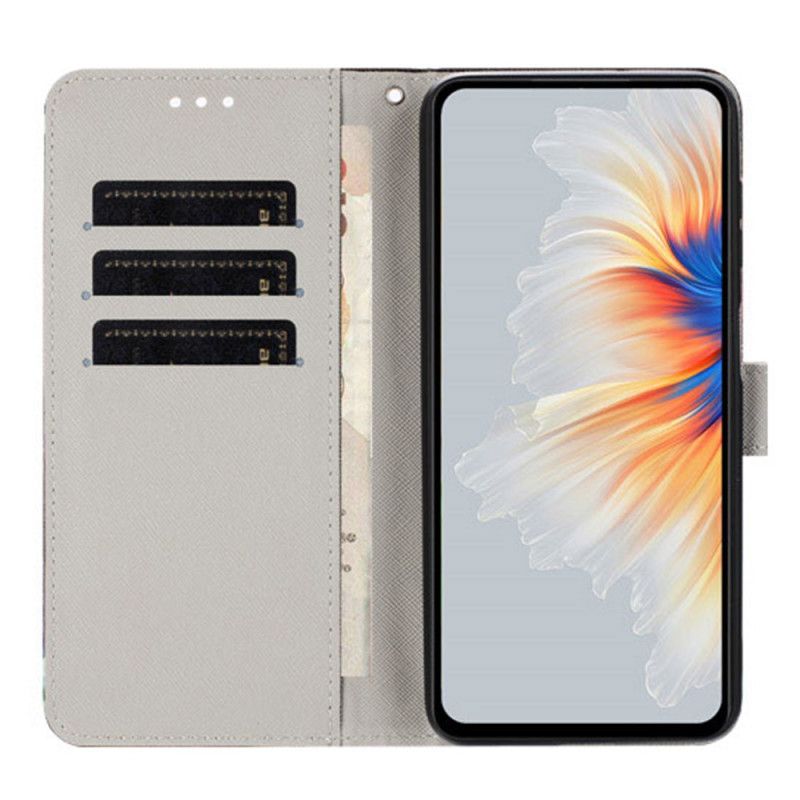 Lederhüllen Realme 14t 5g Baum Und Schmetterlinge
