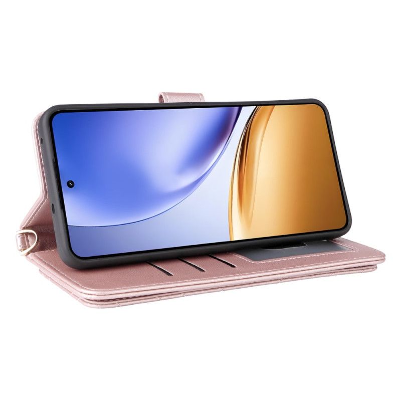 Lederhüllen Realme 14t 5g Handyhülle Riemen Und Schulterriemen