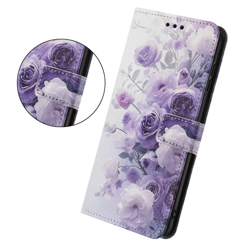 Lederhüllen Realme 14t 5g Handyhülle Rosa Und Lila