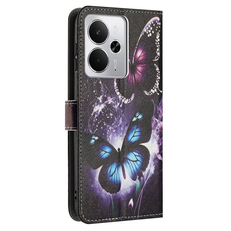 Lederhüllen Realme 14t 5g Zwei Schmetterlinge