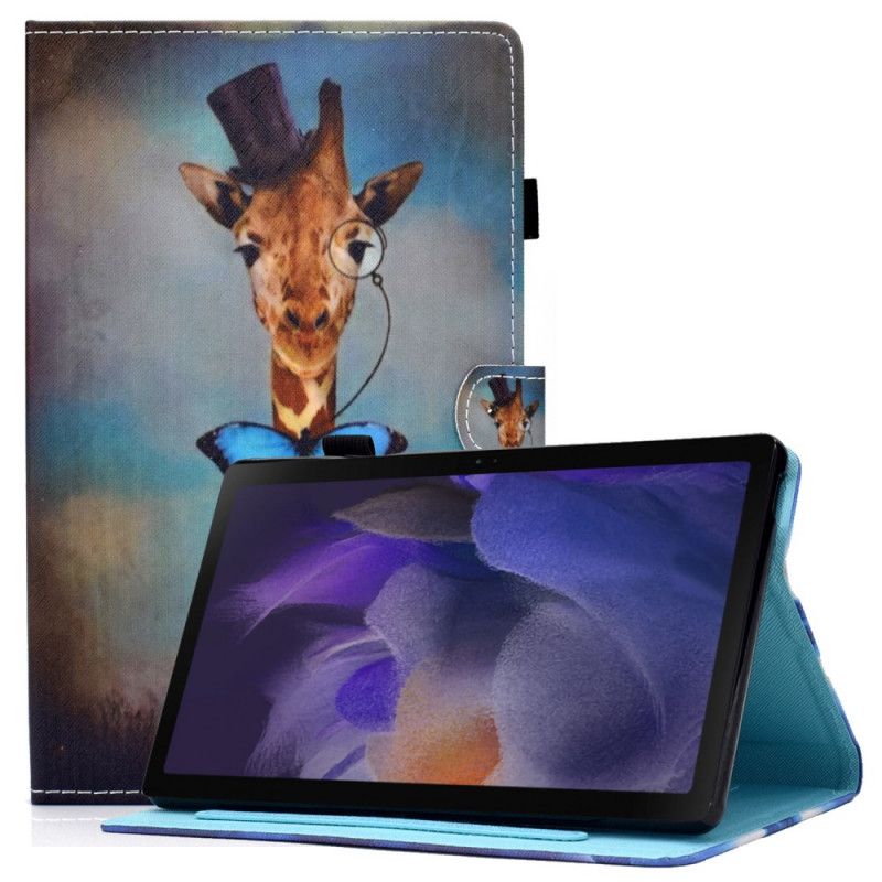 Lederhüllen Für Samsung Galaxy Tab A8 (2021) Schicke Giraffe