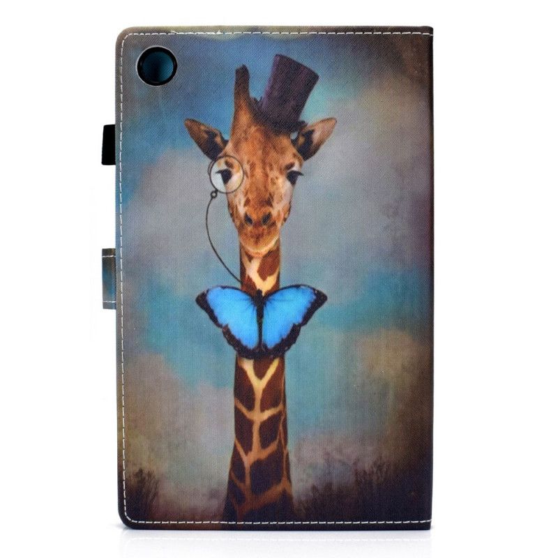 Lederhüllen Für Samsung Galaxy Tab A8 (2021) Schicke Giraffe