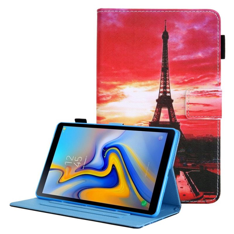 Lederhüllen Für Samsung Galaxy Tab A8 (2021) Sunset Eiffel Tower