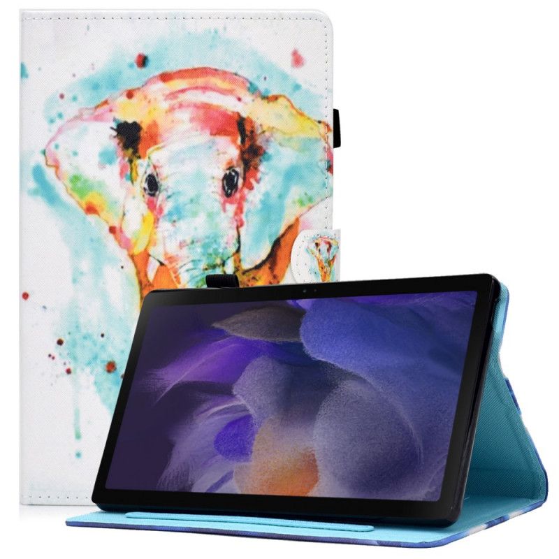 Lederhüllen Samsung Galaxy Tab A8 (2021) Aquarell Elefant