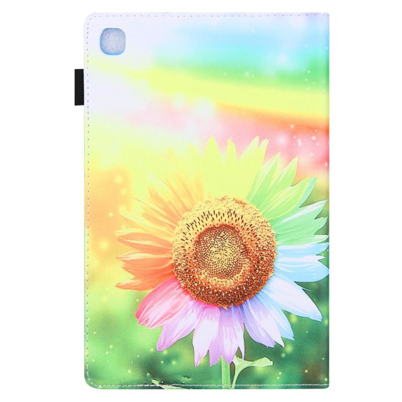 Lederhüllen Samsung Galaxy Tab A8 (2021) Blumen In Der Sonne