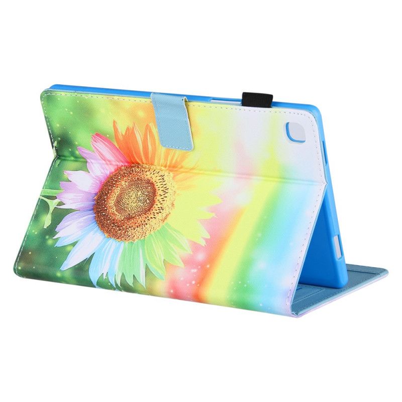 Lederhüllen Samsung Galaxy Tab A8 (2021) Blumen In Der Sonne