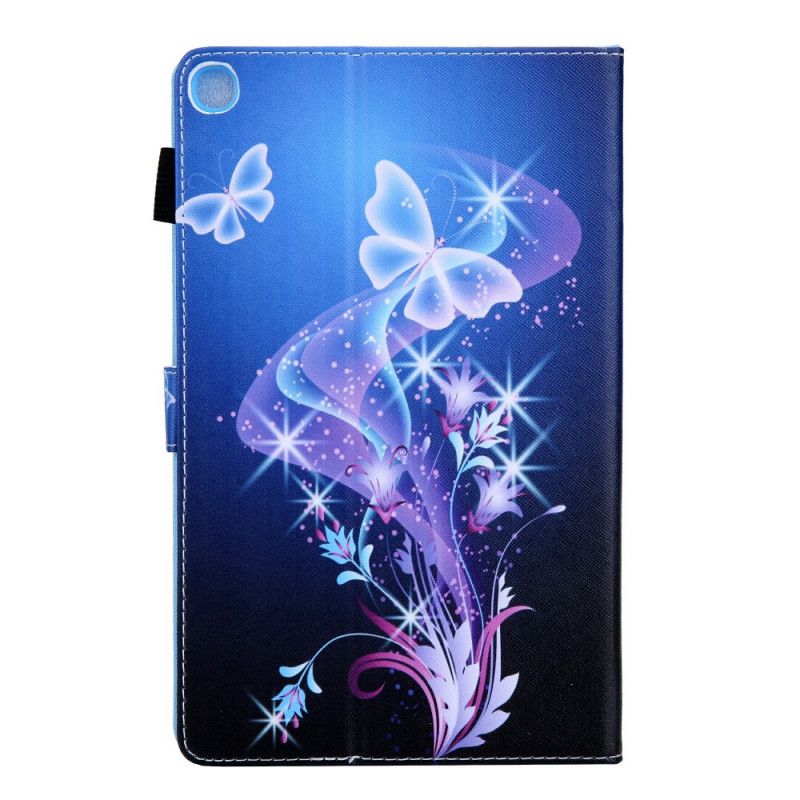 Lederhüllen Samsung Galaxy Tab A8 (2021) Bunte Schmetterlinge