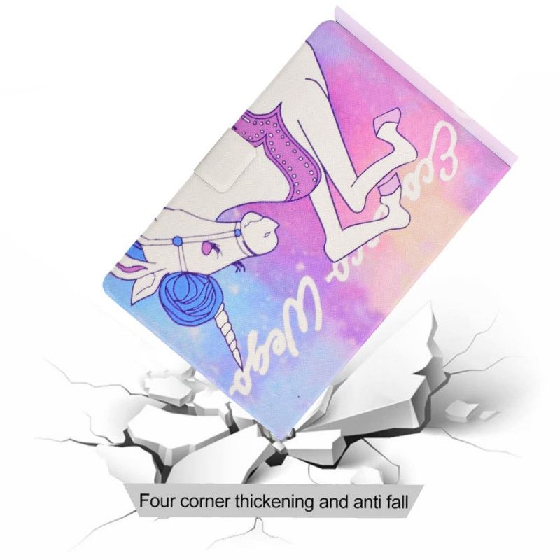 Lederhüllen Samsung Galaxy Tab A8 (2021) Fantasie-einhorn