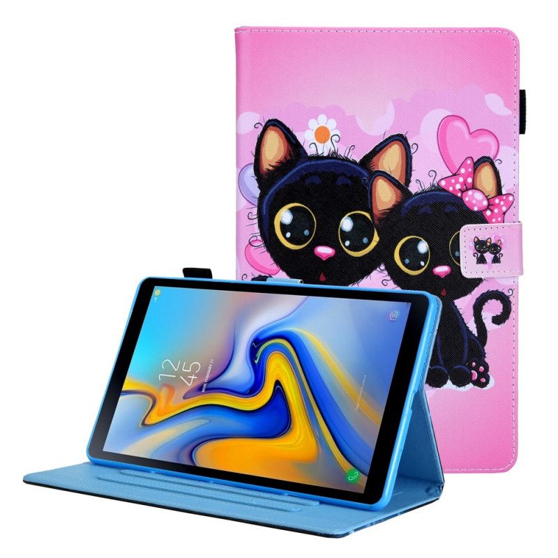 Lederhüllen Samsung Galaxy Tab A8 (2021) Katzenpaar