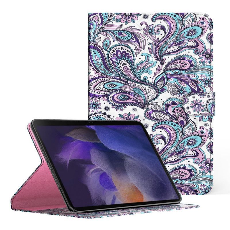 Lederhüllen Samsung Galaxy Tab A8 (2021) Paisley-muster