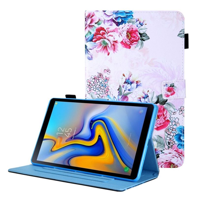 Lederhüllen Samsung Galaxy Tab A8 Handyhülle (2021) Blumendesign