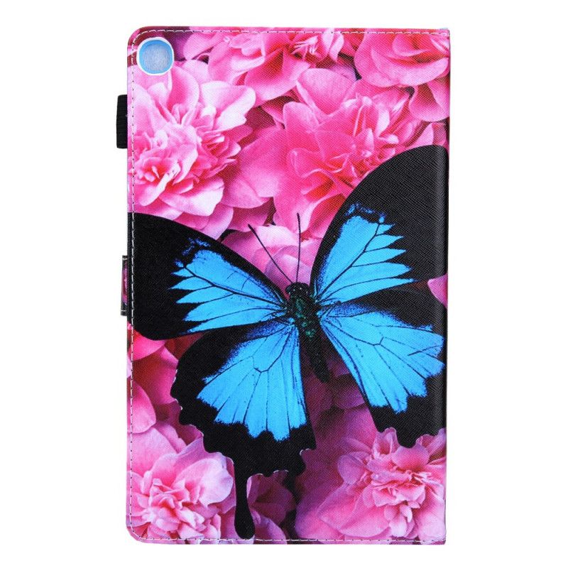 Lederhüllen Samsung Galaxy Tab A8 Handyhülle (2021) Blumenschmetterling