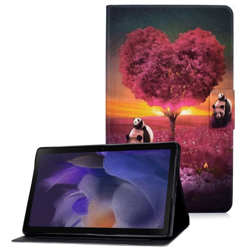 Lederhüllen Samsung Galaxy Tab A8 Handyhülle (2021) Pandaherz