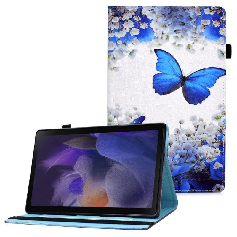 Lederhüllen Samsung Galaxy Tab A8 Handyhülle (2021) Verzauberte Schmetterlinge