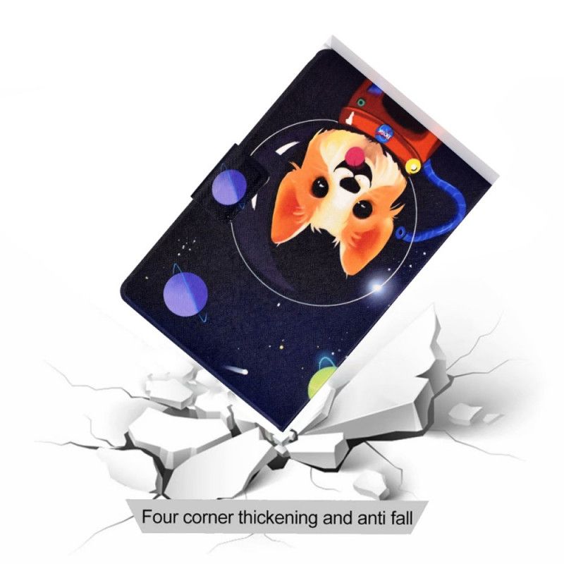 Lederhüllen Samsung Galaxy Tab A8 Handyhülle (2021) Weltraumhund