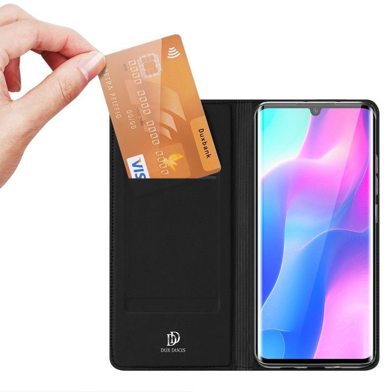 Flip Case Für Xiaomi Mi Note 10 Lite Schwarz Pro-Dux-Ducis-Haut
