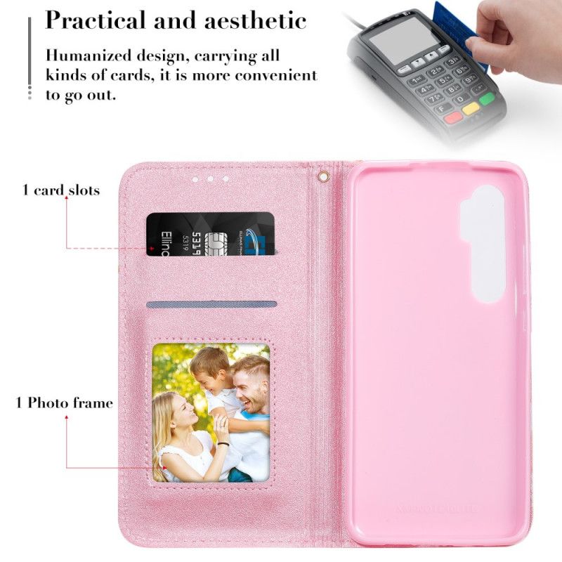 Flip Case Xiaomi Mi Note 10 Lite Pink Gänseblümchen