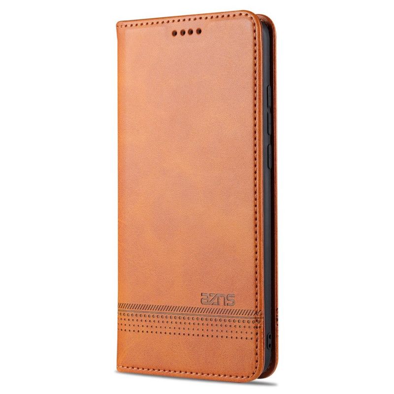 Flip Case Xiaomi Mi Note 10 Lite Schwarz Azns Lederstil