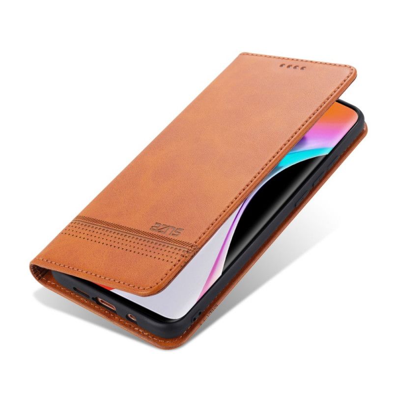 Flip Case Xiaomi Mi Note 10 Lite Schwarz Azns Lederstil