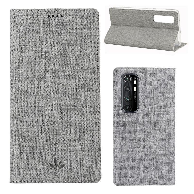 Flip Case Xiaomi Mi Note 10 Lite Schwarz Texturiertes Vili Dmx
