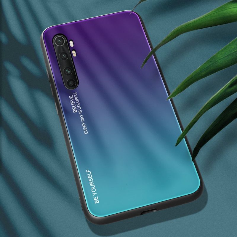 Hülle Für Xiaomi Mi Note 10 Lite Rot Sei Du Selbst Gehärtetes Glas