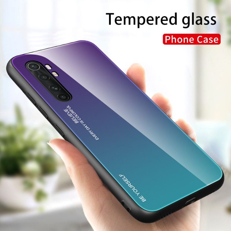 Hülle Für Xiaomi Mi Note 10 Lite Rot Sei Du Selbst Gehärtetes Glas