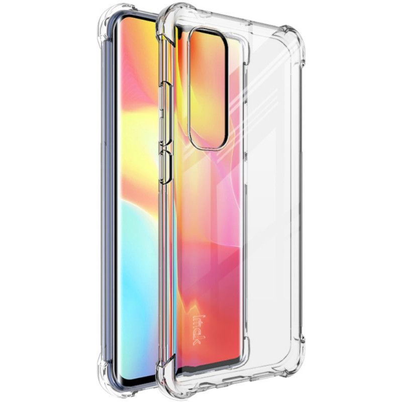 Hülle Xiaomi Mi Note 10 Lite Grau Transparenter Seidiger Imak