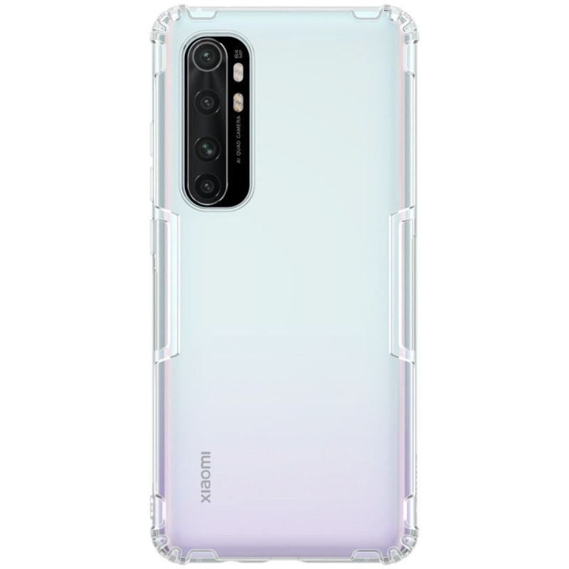 Hülle Xiaomi Mi Note 10 Lite Grau Verstärkter Transparenter Nillkin