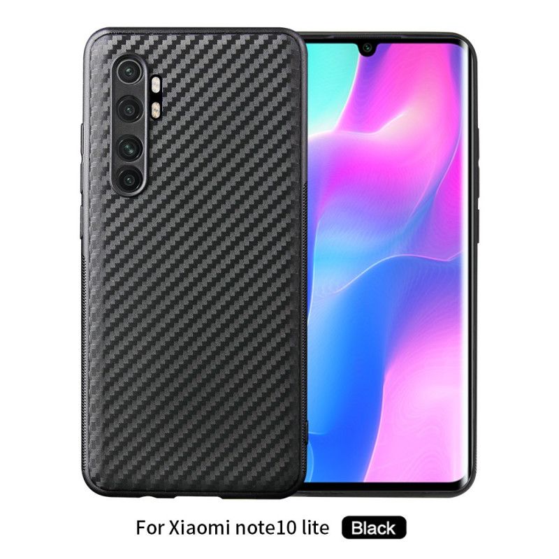 Hülle Xiaomi Mi Note 10 Lite Handyhülle Einzelne Kohlefaser