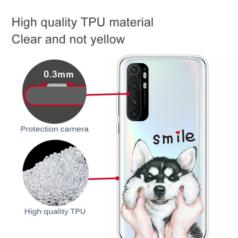 Hülle Xiaomi Mi Note 10 Lite Lächeln Hund