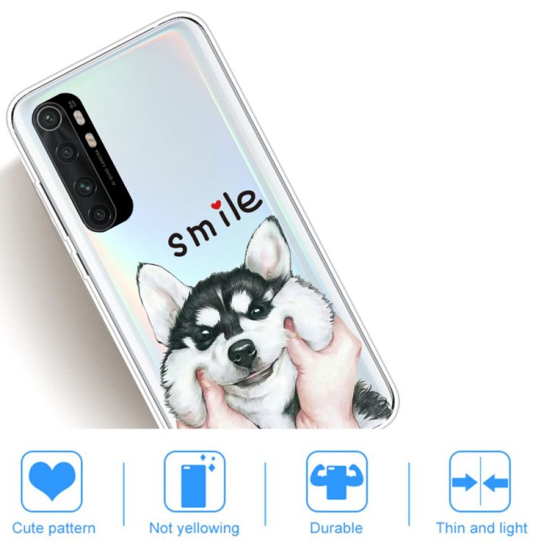 Hülle Xiaomi Mi Note 10 Lite Lächeln Hund