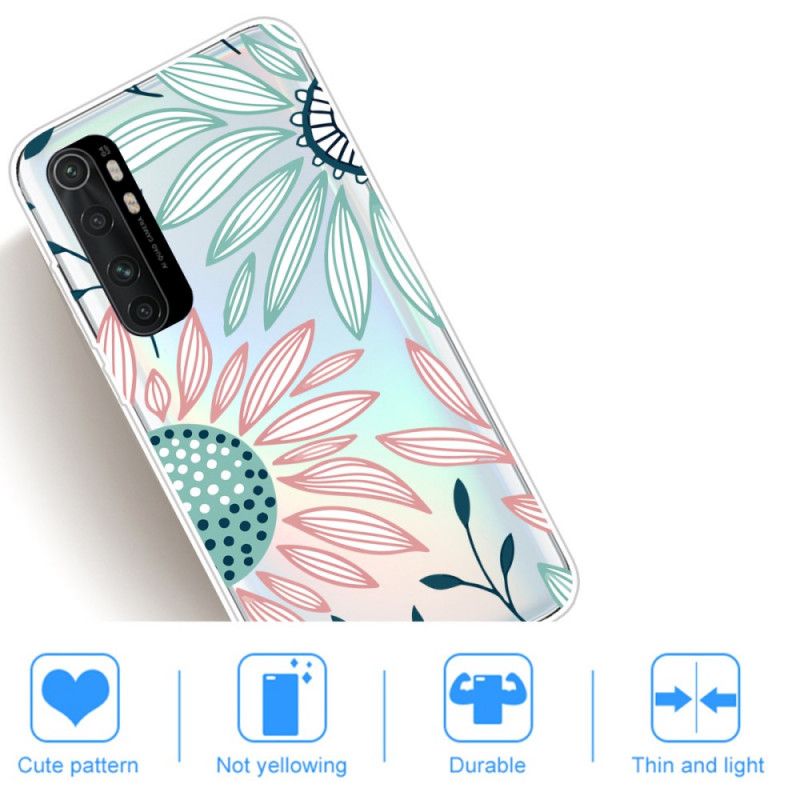 Hülle Xiaomi Mi Note 10 Lite Magenta Reine Rosa Blume