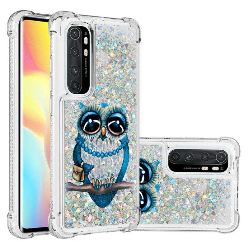 Hülle Xiaomi Mi Note 10 Lite Miss Owl Glitter