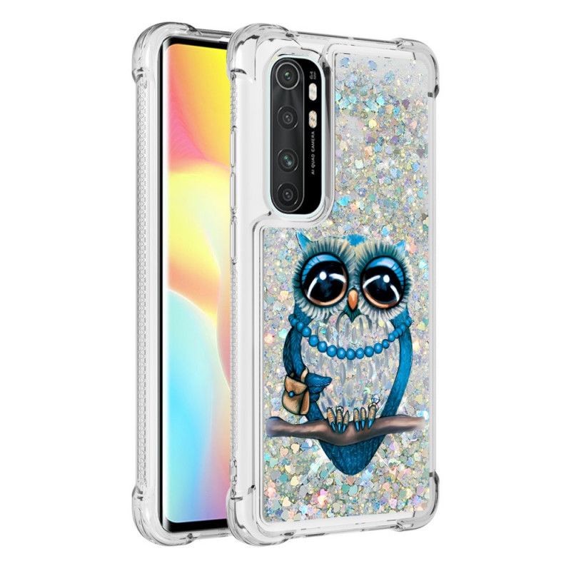 Hülle Xiaomi Mi Note 10 Lite Miss Owl Glitter