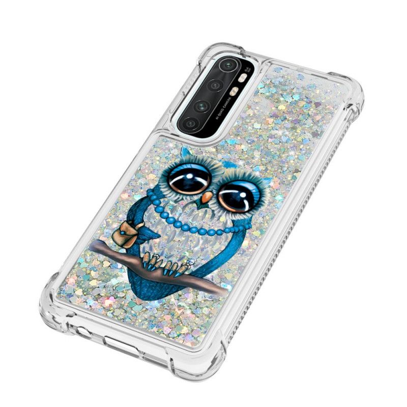 Hülle Xiaomi Mi Note 10 Lite Miss Owl Glitter