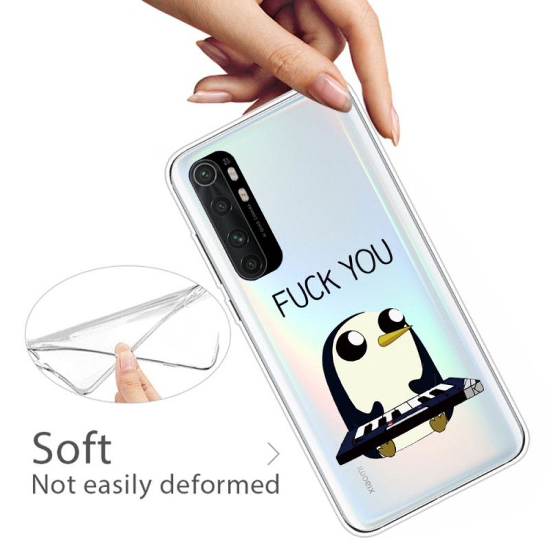 Hülle Xiaomi Mi Note 10 Lite Pinguin Fick Dich